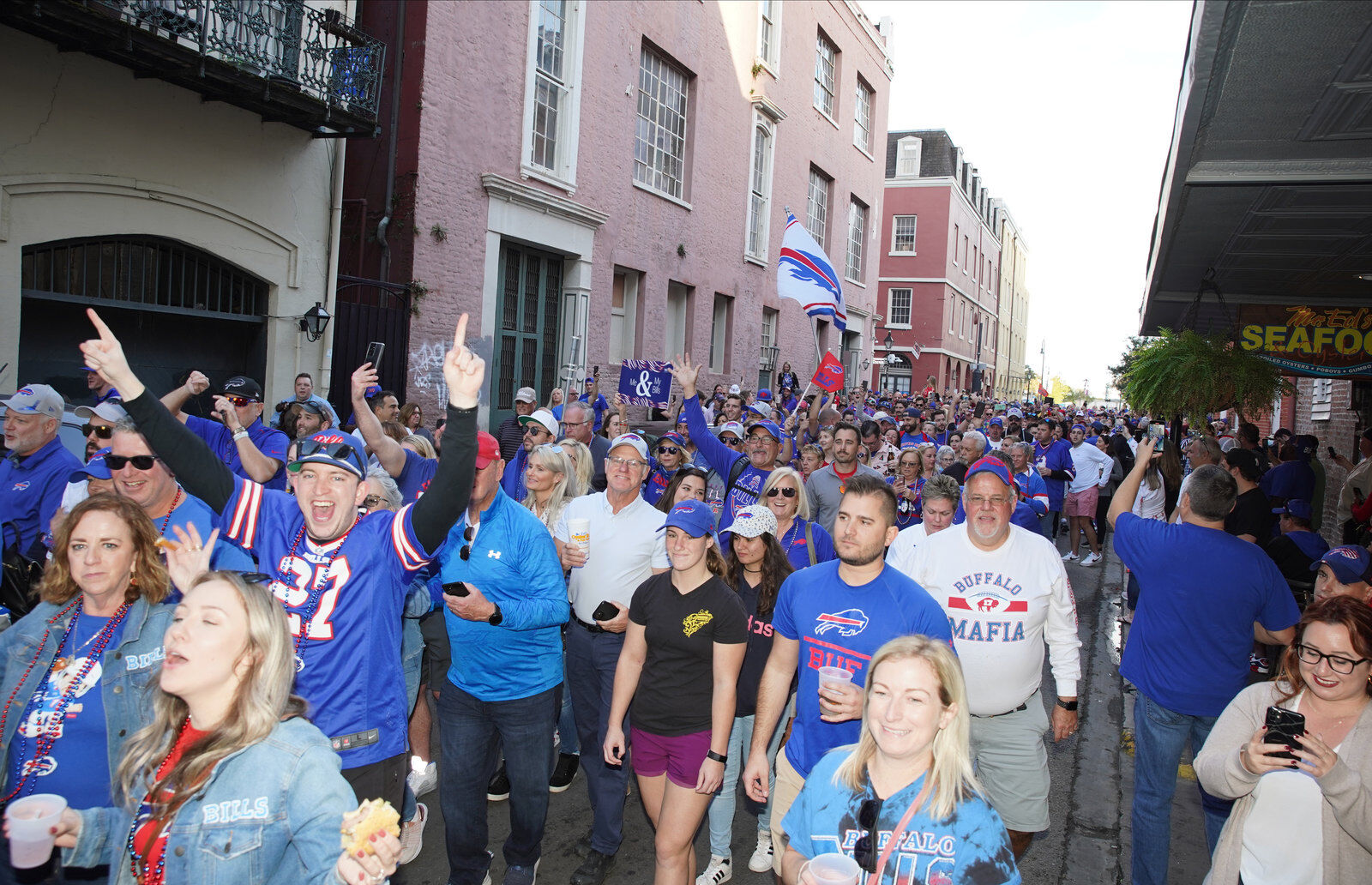 Buffalo Bills packers of NOLA Takeover Parade